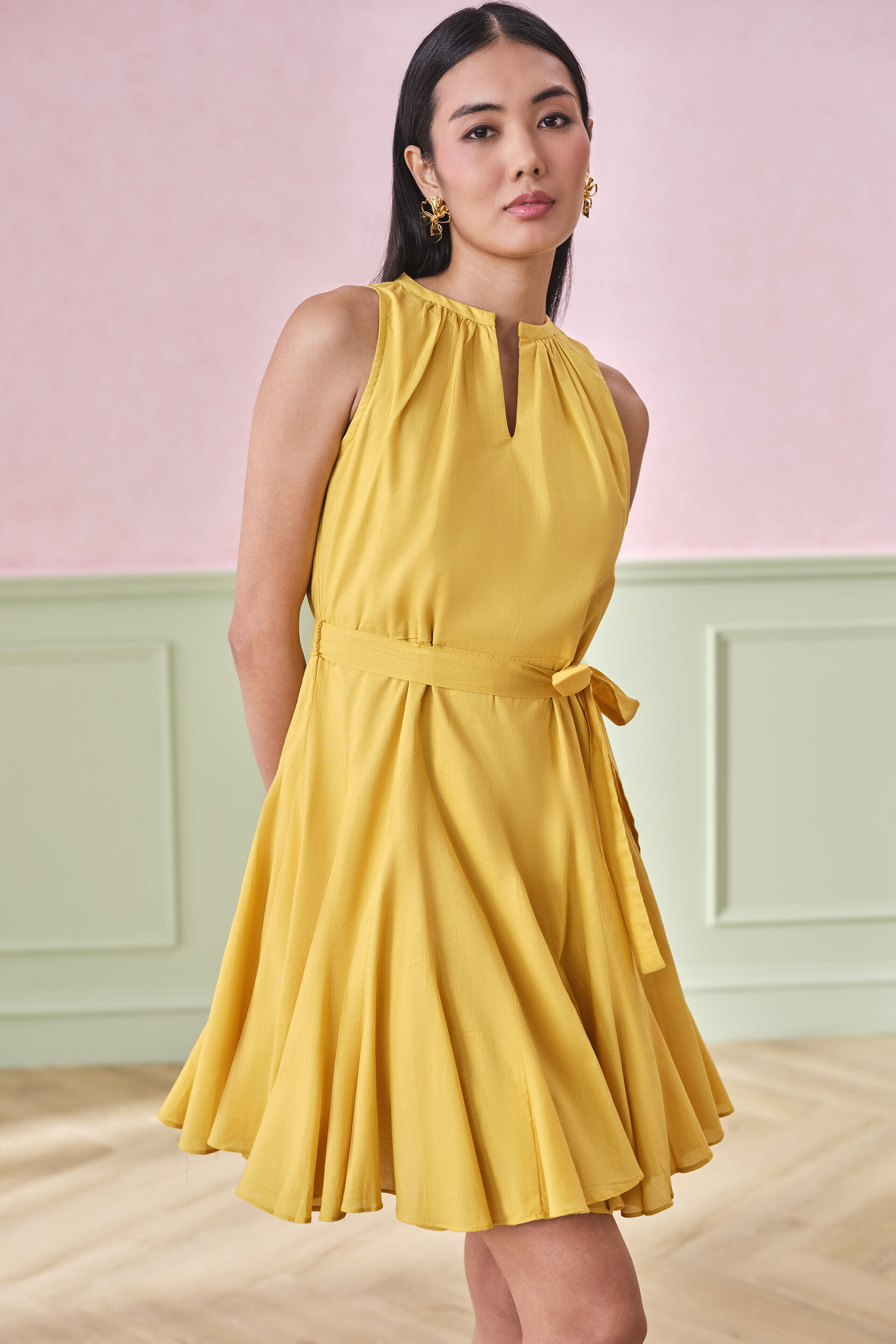 Alessia Dress, Ochre, image 5